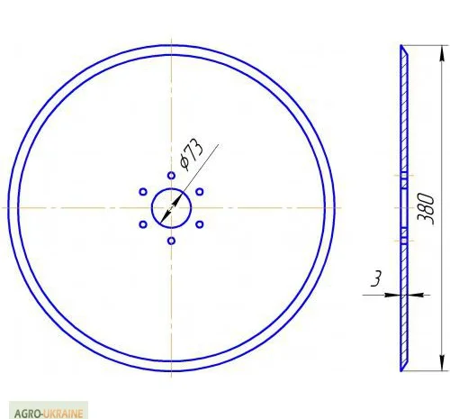 Диск сеялки Kinza, купить диск сеялки у производителя в Украине, диск сеялки кинза- фото № 1