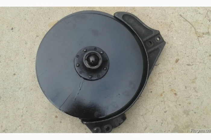 Сошник зерновой сеялки СЗ-3, 6 со смещенными дисками (сталь 3)- фото № 1