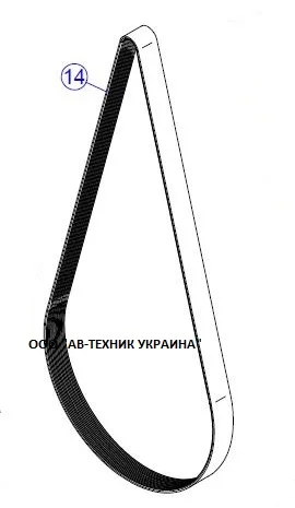 51550001 Ремень привода турбины МатерМак- фото № 1