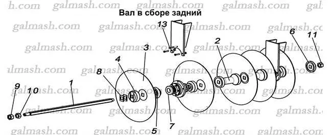 Продам запасные части к дисковой бороне Солоха БГР-4.2 и БГР-6.7- фото № 3