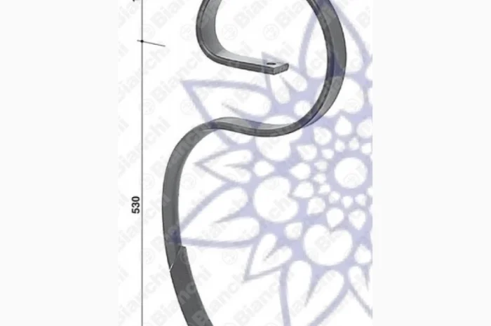 Стойка пружинная, 45х12 мм, стойка культиваторная, пр-ва Италия- фото № 3