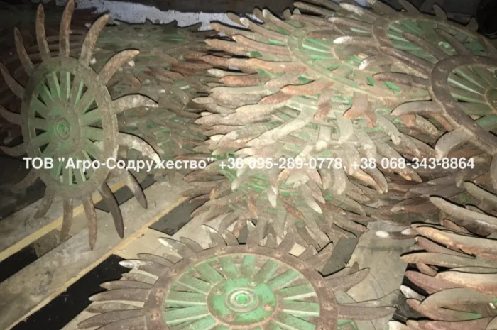 Колеса (Ежи) на Борону ротационную Джон Дир John Deere 400 оригинал- фото № 2