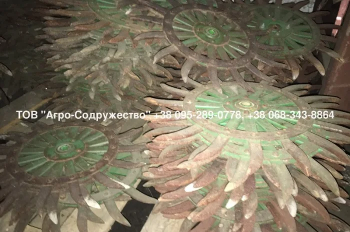 Колеса (Ежи) на Борону ротационную Джон Дир John Deere 400 оригинал- фото № 5