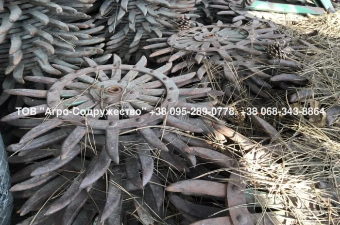 Колеса (Ежи) на Борону ротационную Джон Дир John Deere 400 оригинал- фото № 7