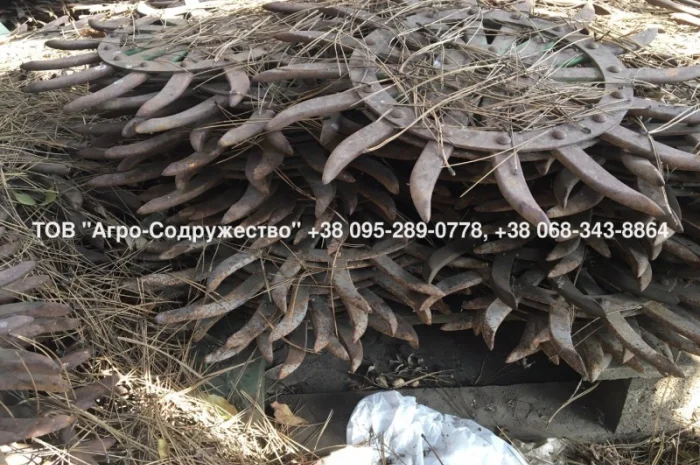 Колеса (Ежи) на Борону ротационную Джон Дир John Deere 400 оригинал- фото № 8