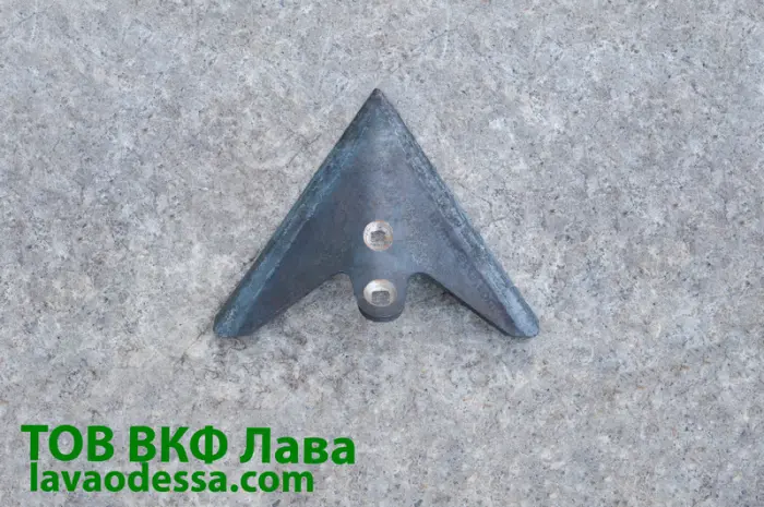 Лапа культиватора КПС 5.3 (220 мм) наплавлена Одеська геометрія- фото № 1