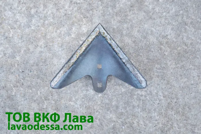 Лапа культиватора КПС 5.3 (220 мм) наплавлена Одеська геометрія- фото № 2