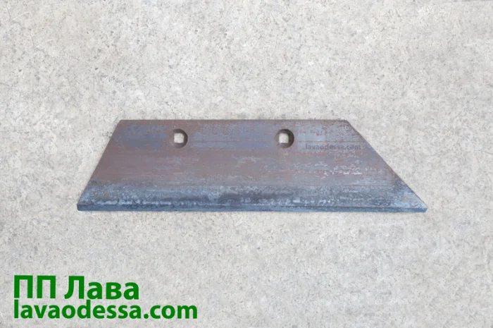 Леміш ПЯШ 02.100 верхній ярус (Лист 10мм сталь45) наплавлений- фото № 1
