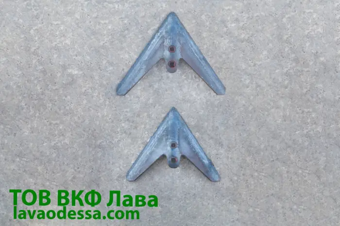 Лапа культиватора КПС 5.4 (270 мм) наплавлена Одеська геометрія- фото № 4