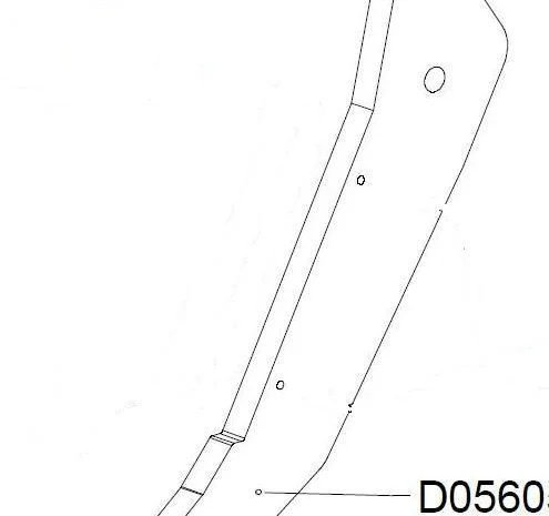 D05605 - Стойка рабочая глубокорыхлителя Alpego KF- фото № 1