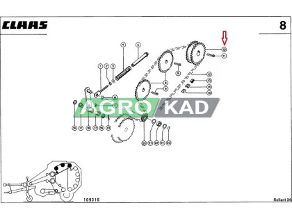 Двойная звездочка Claas AG819273- фото № 1