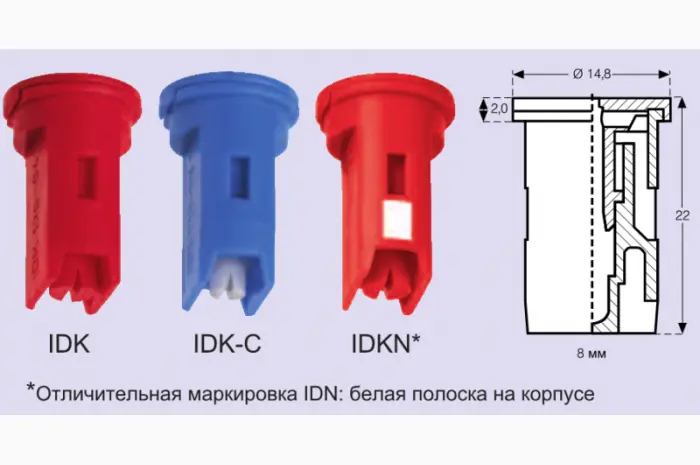 Распылитель инжекторный IDK фирмы Lechler (Германия)- фото № 4