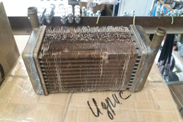 Радиатор печки (отопителя) ЮМЗ, Т-150, ДТ-75, МТЗ- фото № 1