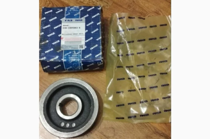 Шкив вала коленчатого ЯМЗ 2-х ручейный (236-1005061Б)- фото № 1