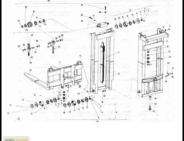 Подъемное устройство на Н=2500мм на погрузчик Балканкар ЕВ 687- фото № 1