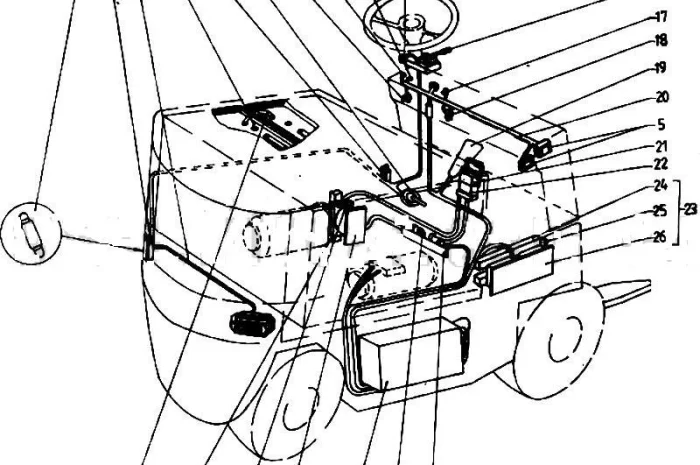 Электрооборудование с импульсным регулятором скорости на погрузчик Балканкар ЕВ 687- фото № 1