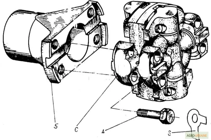 Кардан.соединение в сб. к погрузчикам Балканкар ДВ 1784, ДВ 1786, ДВ 1788, ДВ 1792- фото № 1