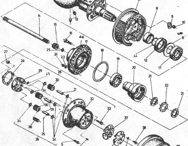 Запчасти к погрузчикам Балканкар ДВ 1784, ДВ 1786, ДВ 1788, ДВ 1792. Балка с редукторами- фото № 1