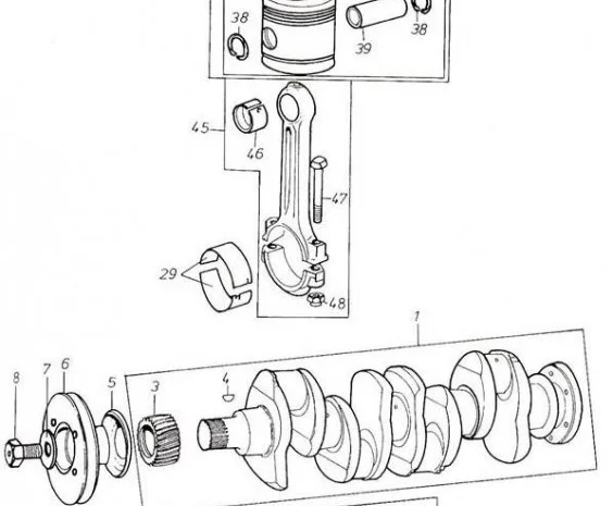 Коленчатый вал на Двигатель Д 3900к- фото № 1