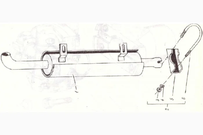 Запчасти к погрузчикам дизельным ДВ 1784, ДВ 1786, ДВ 1788, ДВ 1792. Глушитель- фото № 1