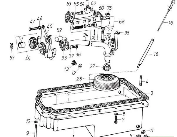 Масляная ванна на Двигатель Д 3900к- фото № 1