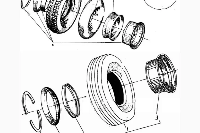 Управляемый мост - Колесо 6.50 -10 на погрузчики ДВ 1784, ДВ 1786, ДВ 1788, ДВ 1792- фото № 1