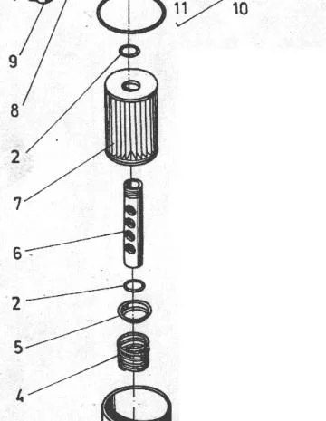 Гидравлический фильтр на погрузчики ДВ 1784, ДВ 1786, ДВ 1788, ДВ 1792- фото № 1