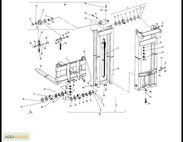 Подъемное устройство на Н=3300мм на погрузчик Балканкар ЕВ 687- фото № 1