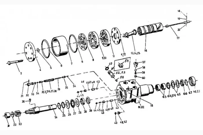 Гидростатическое управление на погрузчики ДВ 1784, ДВ 1786, ДВ 1788, ДВ 1792- фото № 1
