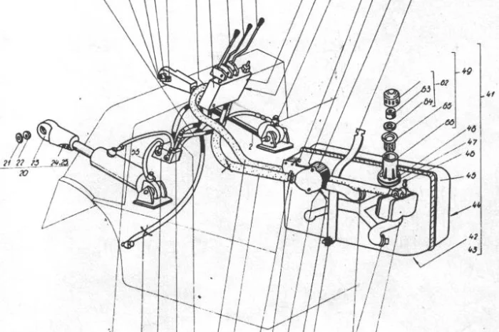 Гидравлическая система на погрузчики ДВ 1784, ДВ 1786, ДВ 1788, ДВ 1792- фото № 1