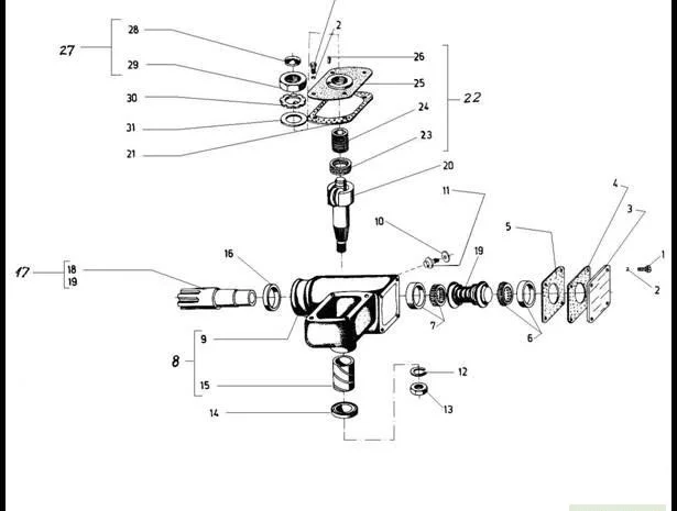 Управляемый мост редуктор на погрузчик ЕВ 687- фото № 1