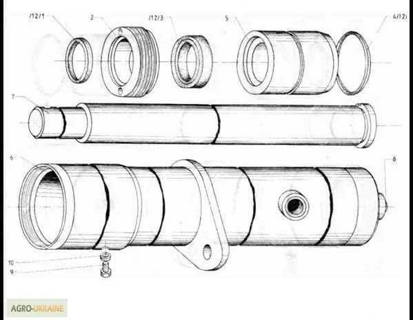 Подъемное устройство на Н=2500мм подъемный цилиндр на погрузчик Балканкар ЕВ 687- фото № 1