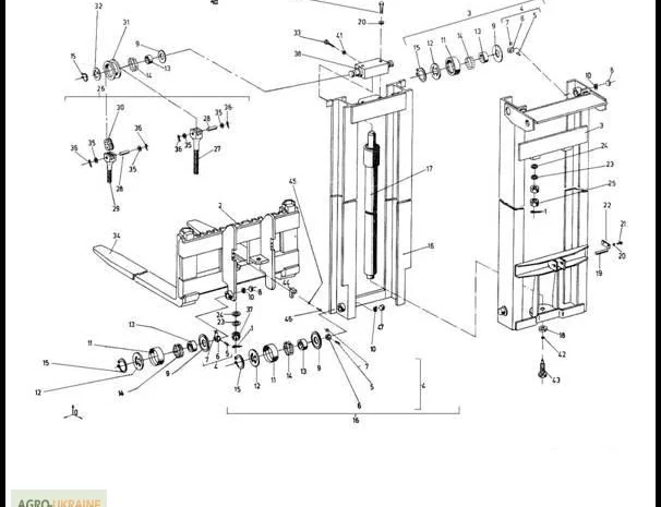 Подъемное устройство на Н=2200мм на погрузчик ЕВ 687- фото № 1