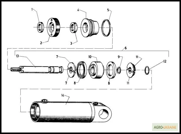 Гидравлическая система на Н4500 цилиндр наклона на погрузчик Балканкар ЕВ 687- фото № 1