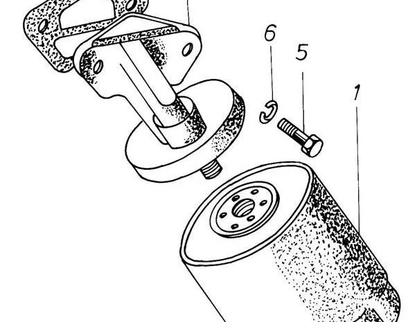Фильтр масляный на Двигатель Д 3900к- фото № 1