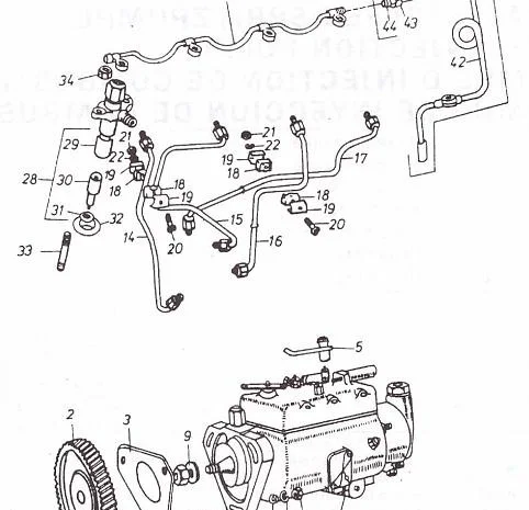 Топливный впрыскивающий насос "Мефин" F020 на Двигатель Д 3900к- фото № 1