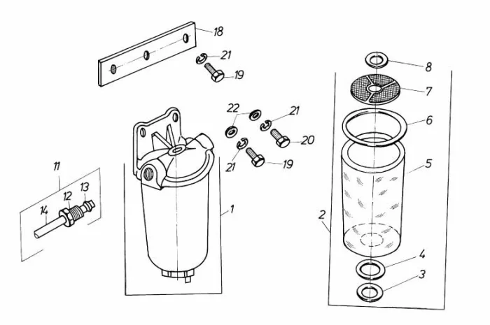 Фильтр отстойник на Двигатель Д 3900к- фото № 1