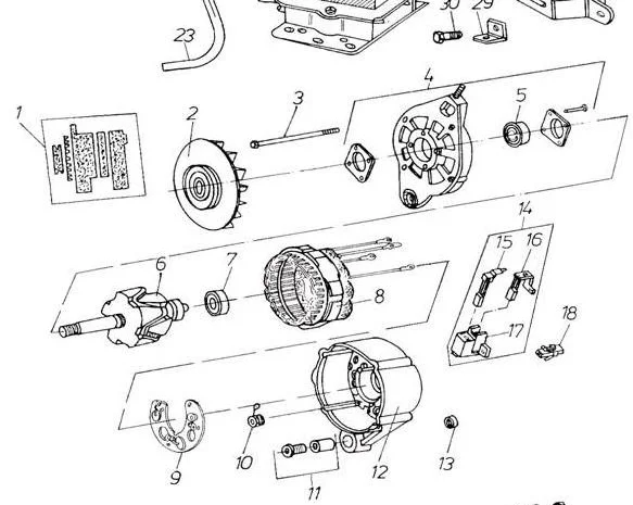 Генератор Г221 на Двигатель Д 3900к- фото № 1