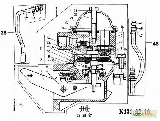 Топливоподкачивающий насос на Двигатель Д2500к на погрузчик Балканкар- фото № 1