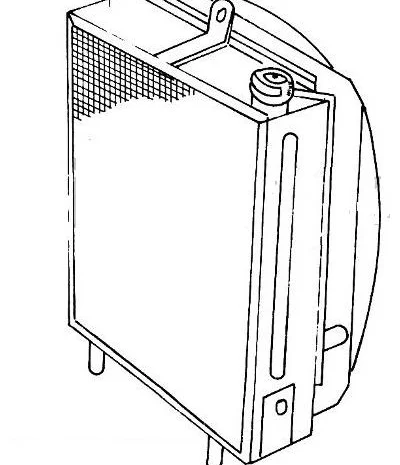 Водяной радиатор на Двигатель Д2500к на погрузчик Балканкар- фото № 1
