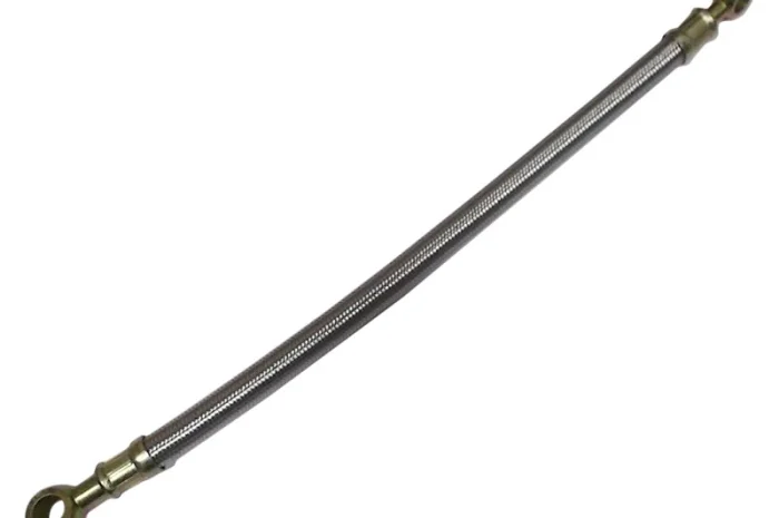 Трубка топливная низкого давления в металлооплетке Ф14 L=0.75м (СФ-А0104-07)- фото № 1