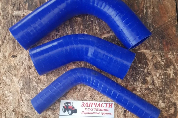 Патрубки радиатора МТЗ-80+термостата (3шт.) силикон- фото № 1