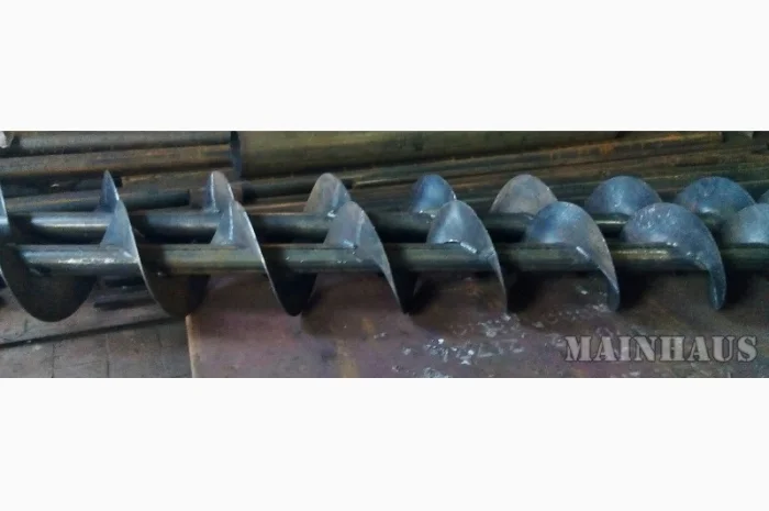 Шнековая спираль (шнек) диаметр - 250мм, перо - 3 мм. вн.вал - 76мм. Производство- фото № 5