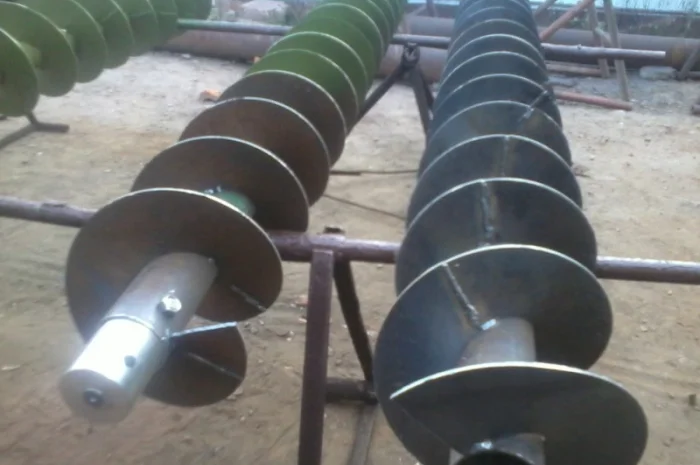 Шнековая спираль (шнек) диаметр - 250мм, перо - 3 мм. вн.вал - 76мм. Производство- фото № 3