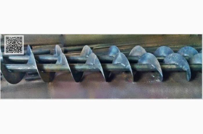 Шнек сегментный (шнековая спираль сварная) диаметр - 200 мм. лопасть 3 мм- фото № 3