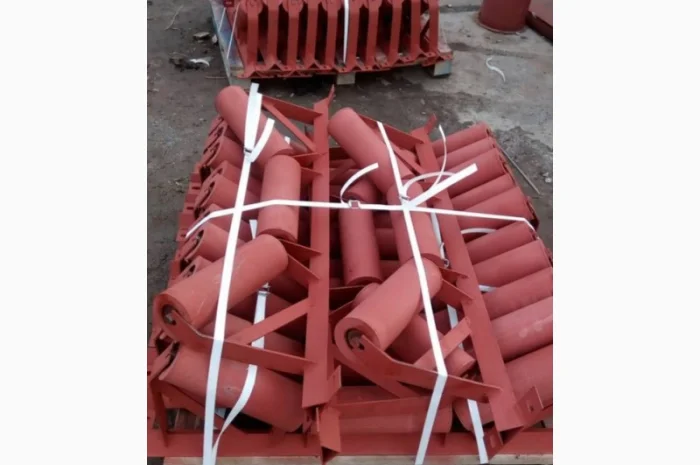 Роликоопоры желобчатые в сборе, лента конвейерная- фото № 1