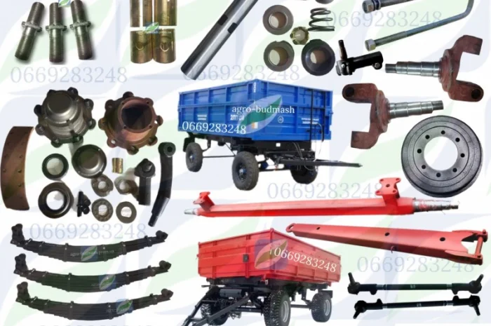 Запчастини 2ПТС-4/КТУ-10; стремянка, ресора, ступиця, сальник, шпилька, клин, петля дишла- фото № 1