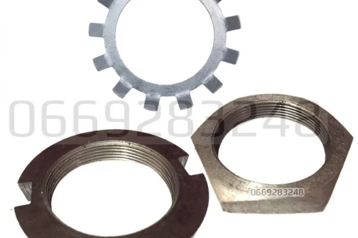 Ремкомплект ступиці 2ПТС-4 на 6 шпильок; (гайки 2шт.+1шт шайба стопорна, замкова)- фото № 1