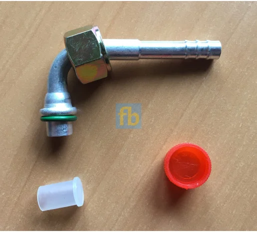 Фітинг Алюмінієвий кутовий 6 гайка 3/4- фото № 1