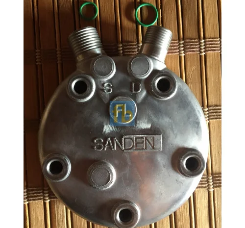 Крышка задняя компрессора Sanden 5S14, 5H14 вертикальная- фото № 2
